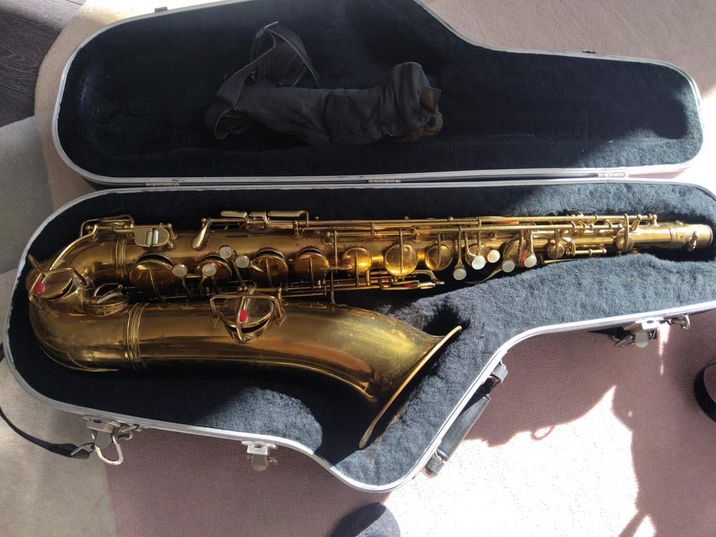 Vintage Conn tenor sax (New Wonder II / “Chu Berry”) ca.1927, Ophalen, Gebruikt, Tenor, Met koffer