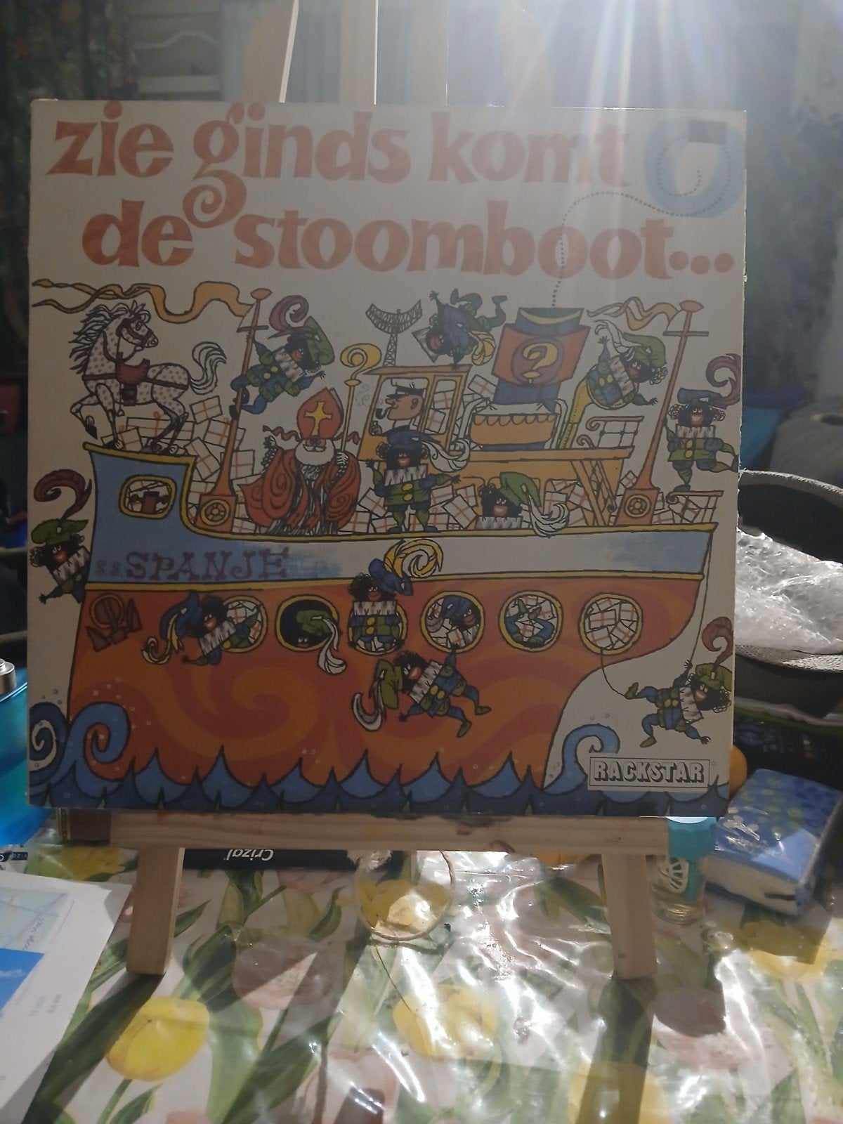 Zie Ginds Komt De Stoomboot lp Sinterklaas Prentenboek, Ophalen of Verzenden