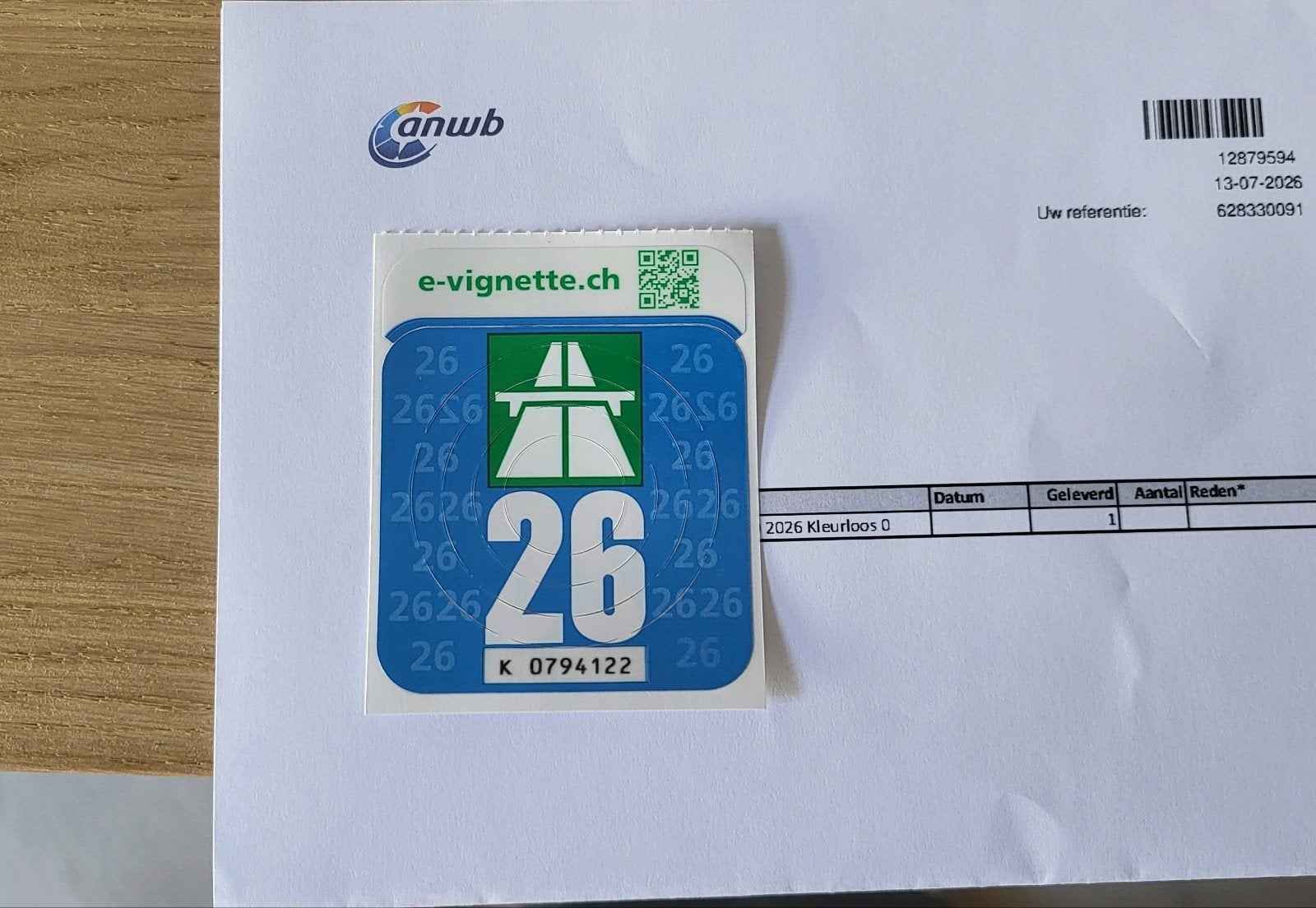 Vignet Zwitserland 2026 met bon beschikbaar vanaf 14 aug., Tickets en Kaartjes, Autovignetten