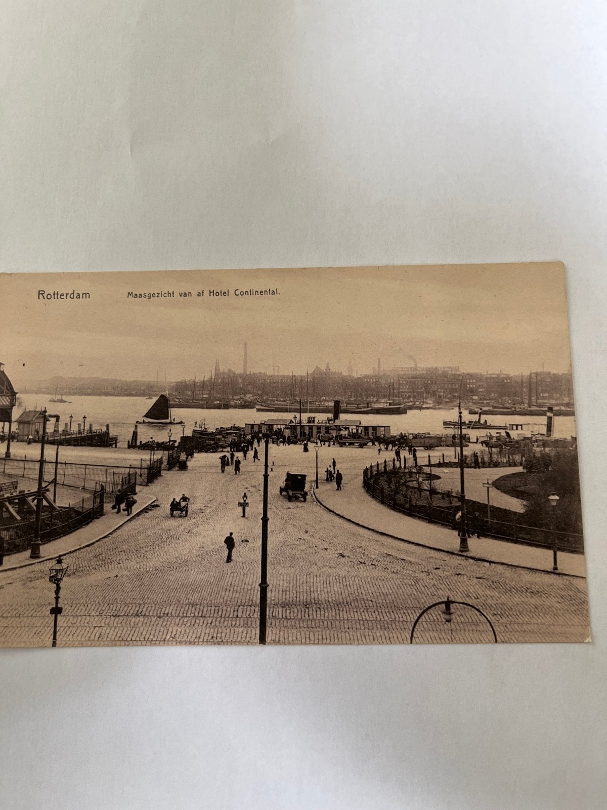 Ansichtkaart Rotterdam Maasgezicht Hotel Continental, Verzenden, Voor 1920, Gelopen, Zuid-Holland