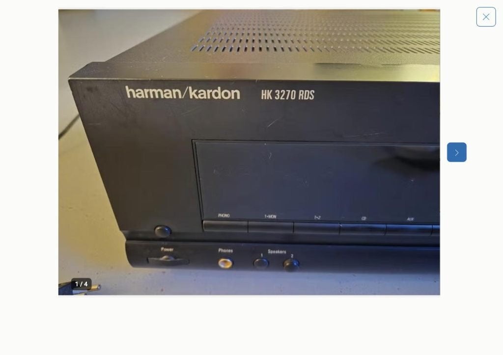 Harman Kardon HK3270 RDS Receiver, Gebruikt, 60 tot 120 watt, Stereo, Ophalen