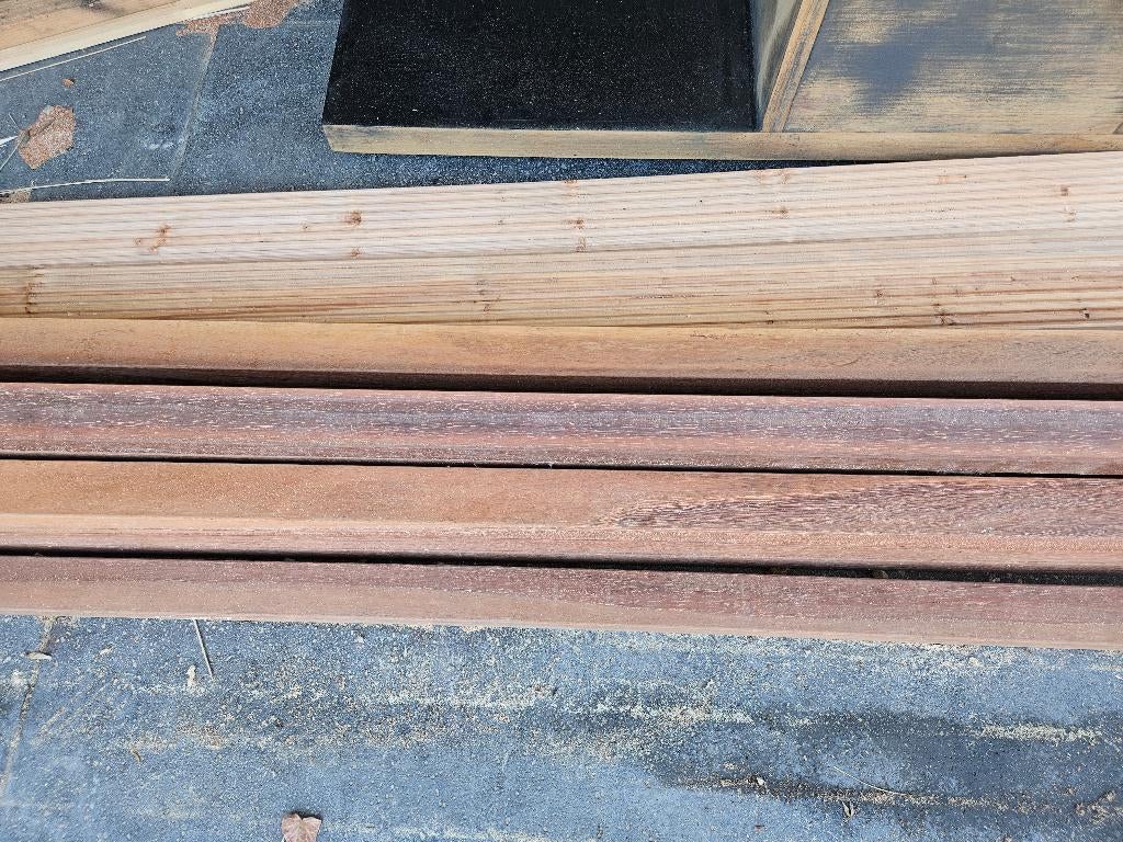 Azobe regels 4,5x7x350, Tuin en Terras, Palen, Balken en Planken, Ophalen, Nieuw, Hardhout, 250 cm of meer