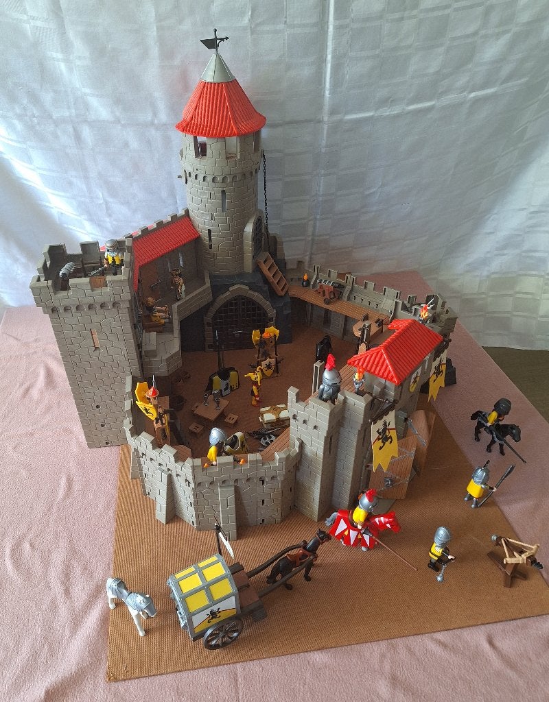 Playmobil Kasteel vd Leeuwenridders, Kinderen en Baby's, Speelgoed | Playmobil, Ophalen, Gebruikt, Complete set, Kasteel/Fort
