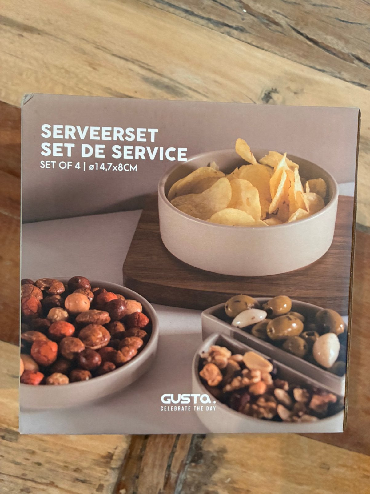 Gusta serveerset, Ophalen, Zo goed als nieuw, Glas, Overige stijlen