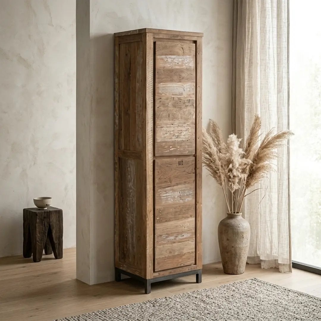 3x Teakhouten kast **Venetië van Tower Living**, Ophalen, Minder dan 50 cm, Gebruikt, Teakhout
