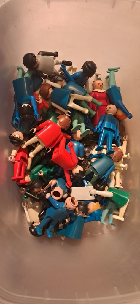 Vintage  playmobile Poppetjes uit 1974 - Meer dan 50 stuks, Ophalen of Verzenden, Gebruikt