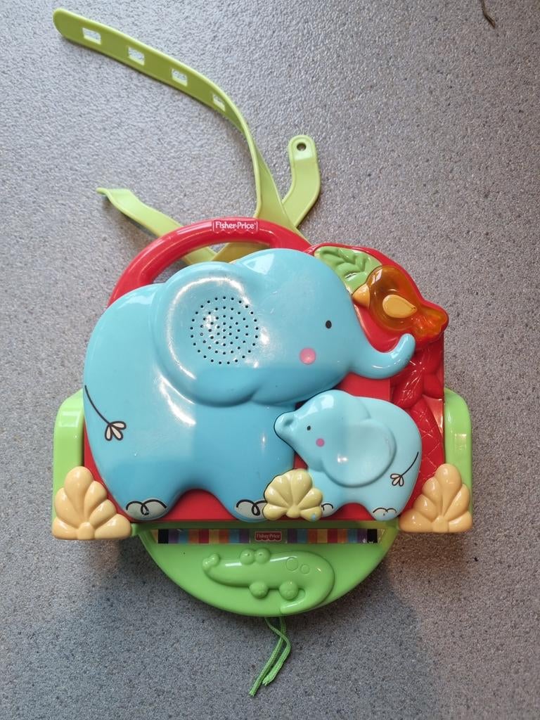 Fisher-Price Olifant Muziekmobiel voor Wieg/Kinderwagen, Ophalen of Verzenden, Gebruikt