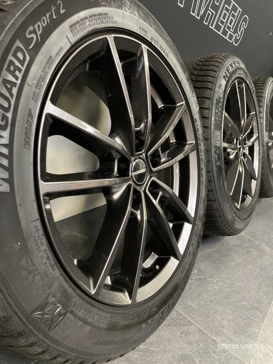 17” Ford Puma sport velgen + winterbanden 5x108 215/55/17, -, -, Banden en Velgen, 17 inch