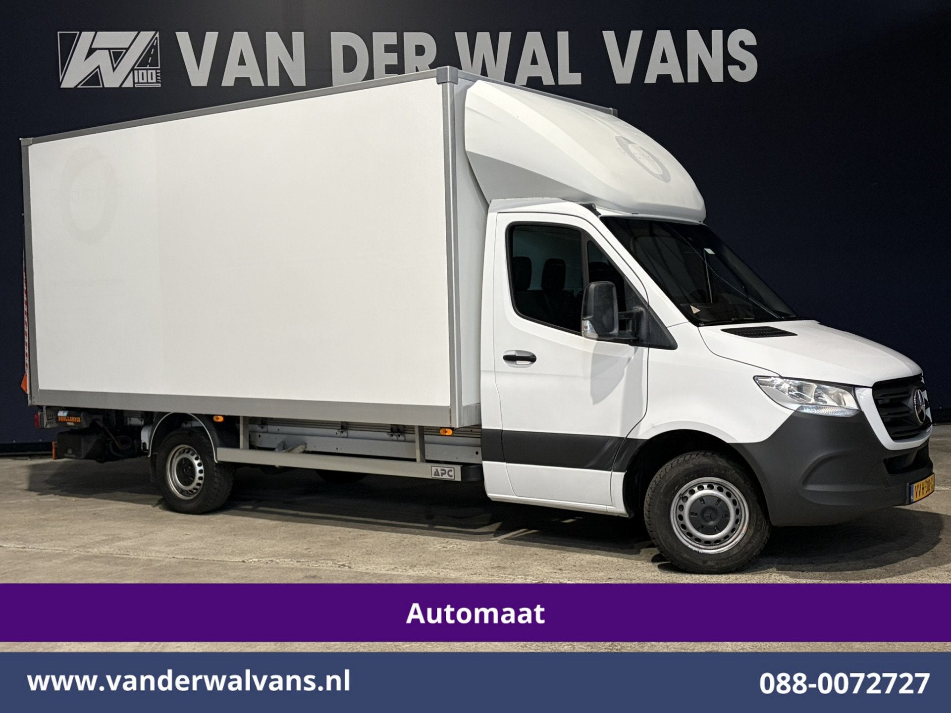 Mercedes-Benz Sprinter 317 CDI 170pk Automaat L450CM Bakwage, Auto's, Automaat, Gebruikt, 4 cilinders, Wit