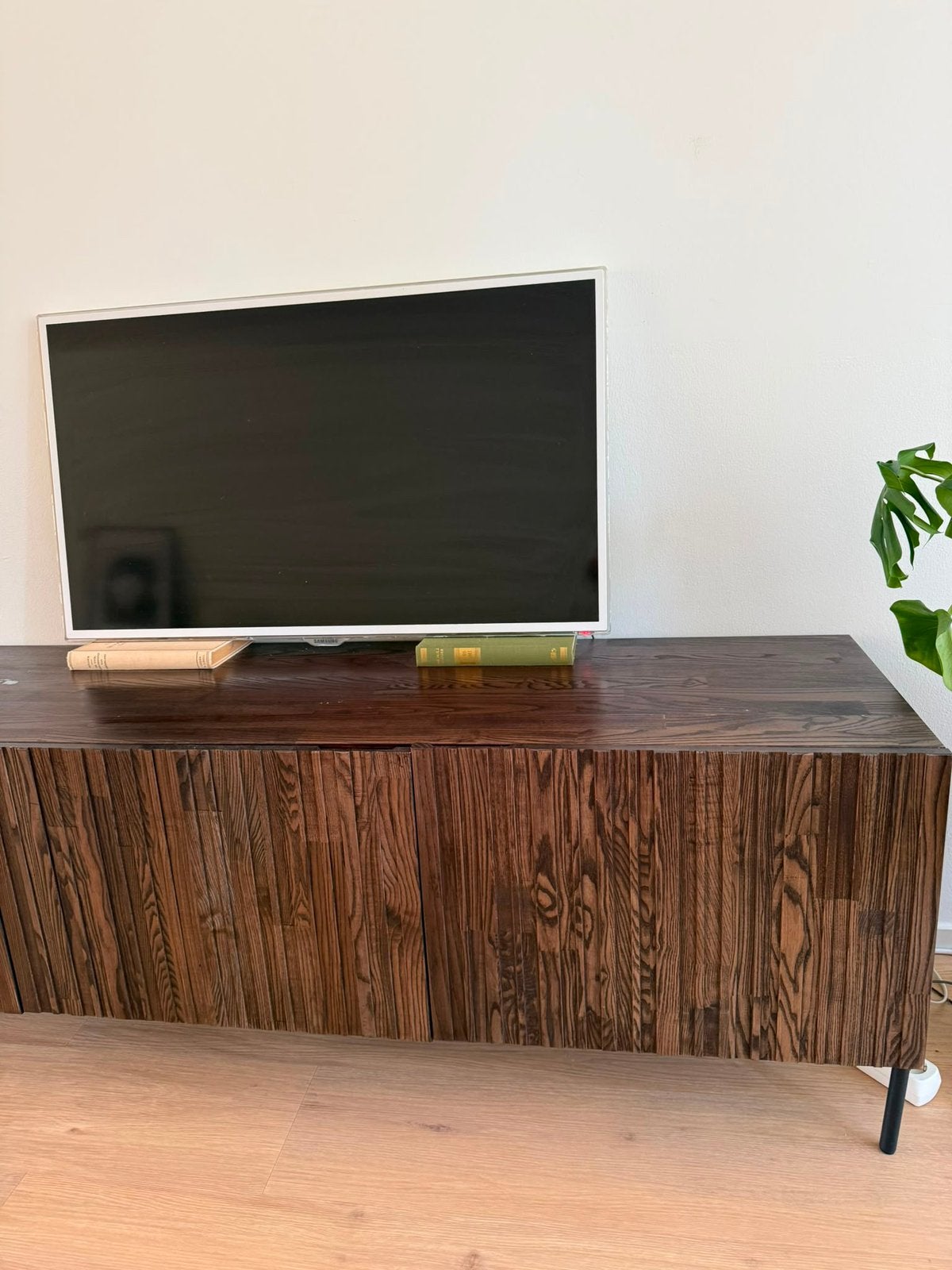 houten tv kast, Ophalen, Zo goed als nieuw, 25 tot 50 cm