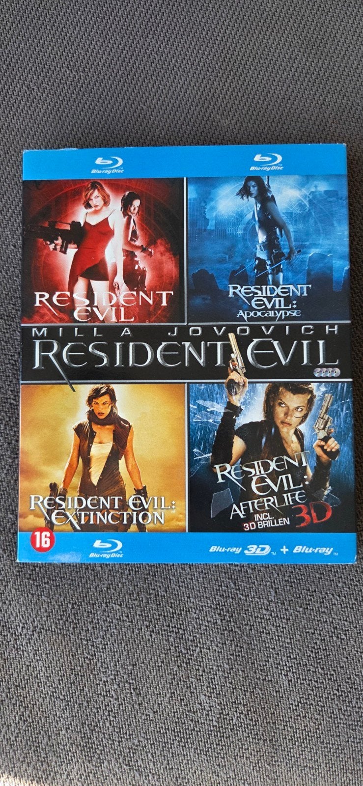 Resident Evil Filmcollectie (4 films) - Blu-ray, Vanaf 16 jaar, Nederlands, Science Fiction en Fantasy, Boxset