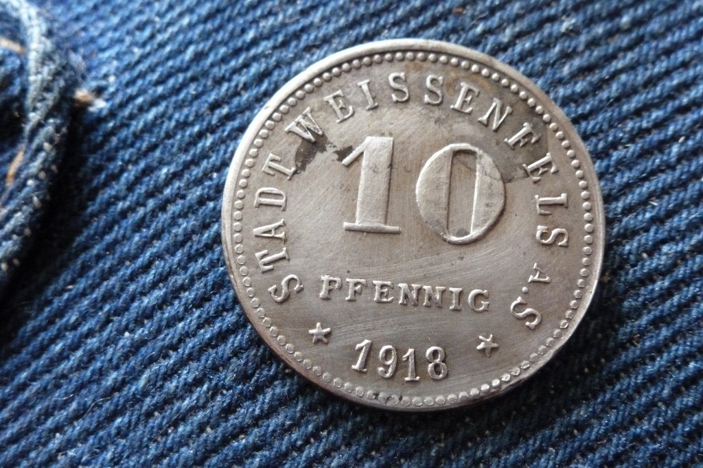 Duitsland - kriegsgeld 10 pfennig 1918 Stadt Weissenfels, Ophalen of Verzenden, Duitsland, Losse munt