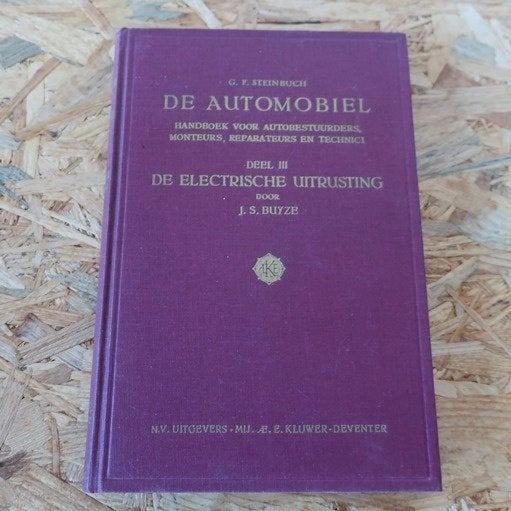 De Automobiel Steinbuch 1950 deel 3 electrische uitrusting, Boeken, Auto's | Boeken, Gelezen, Algemeen, Ophalen of Verzenden, Steinbuch