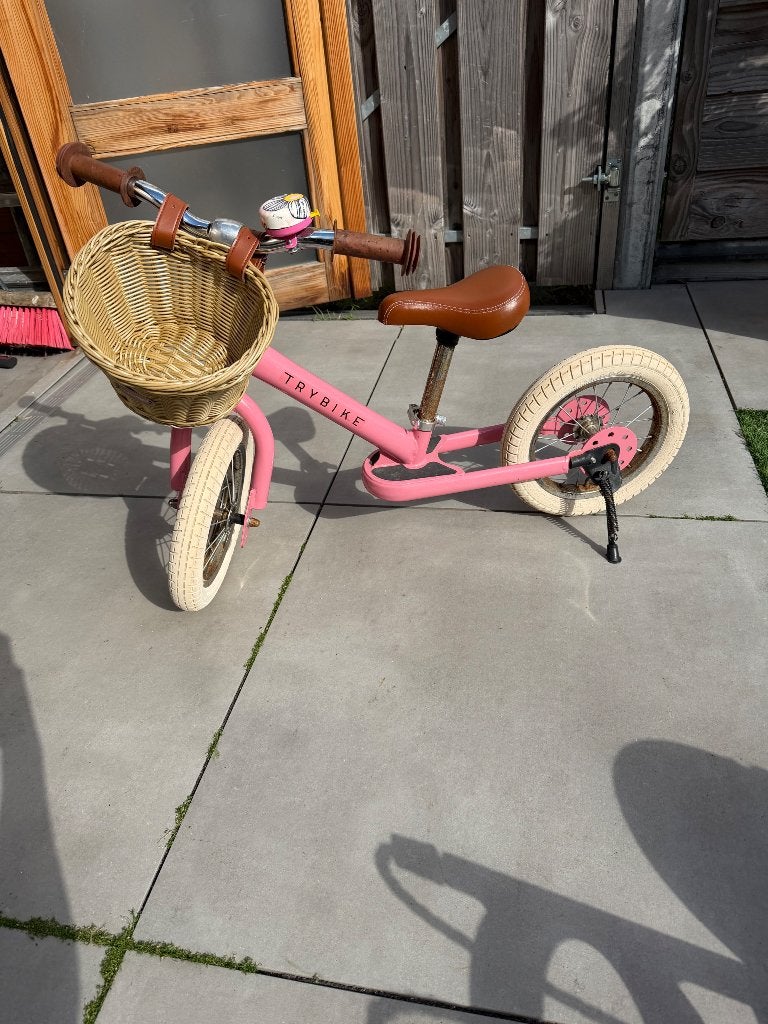Trybike roze met extra wiel, Ophalen, Gebruikt, Loopfiets