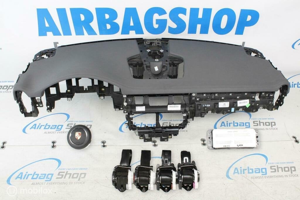 Airbag set Dashboard grijs met stiksels Porsche Cayenne, Auto-onderdelen, Gebruikt, Ophalen of Verzenden