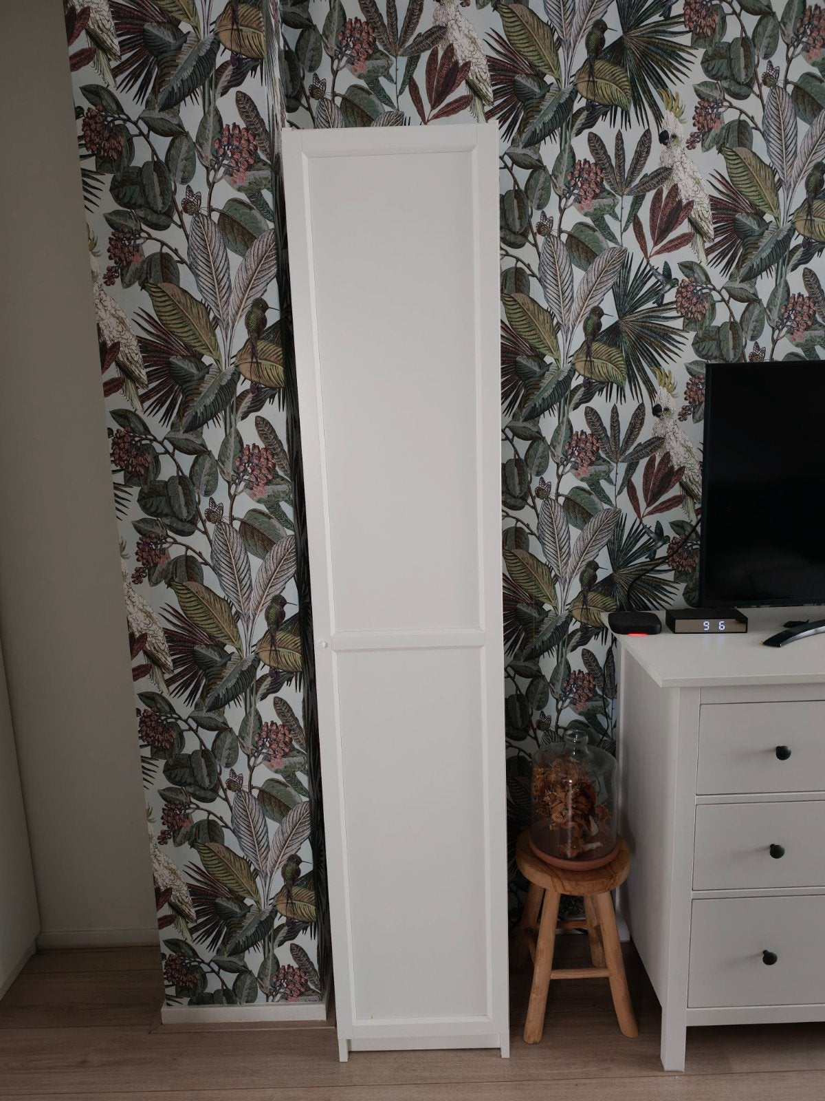 Witte IKEA kast met legplanken, Huis en Inrichting, Kasten | Kledingkasten, Ophalen, Minder dan 50 cm, 200 cm of meer, 25 tot 50 cm
