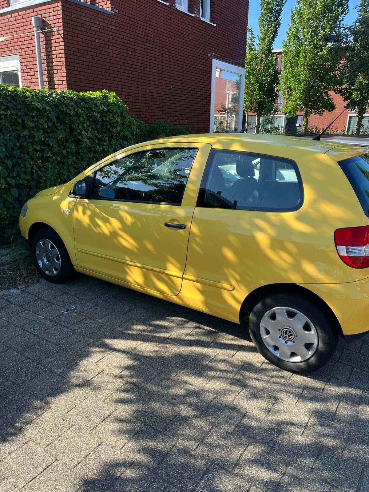 Volkswagen Fox 1.2 40KW 2008 Geel, Auto's, Voorwielaandrijving, 969 kg, 4 stoelen, 1198 cc