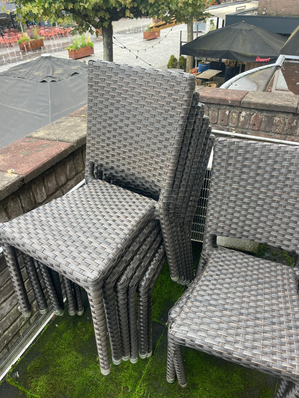 Terrasstoelen horeca, Tuin en Terras, Ophalen, Gebruikt, Kunststof