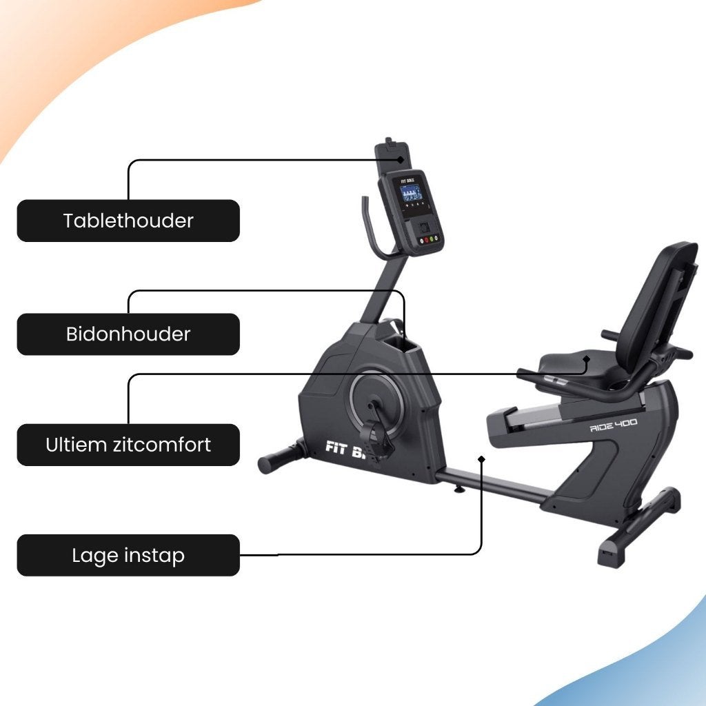 hometrainer fit bike Ride 400, Ophalen, Overige materialen, Rug, Zo goed als nieuw
