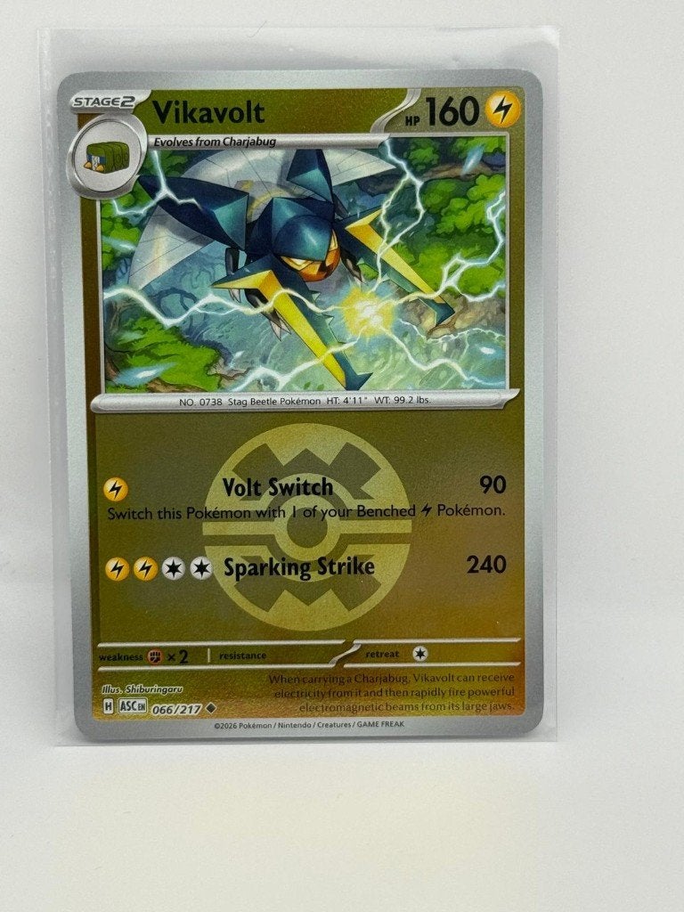 Vikavolt [Ball] #66 Pokemon Ascended Heroes, Verzenden