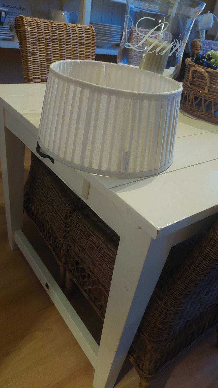 riviera maison lampenkap, 35 cm, Ophalen of Verzenden, Zo goed als nieuw, 17 cm