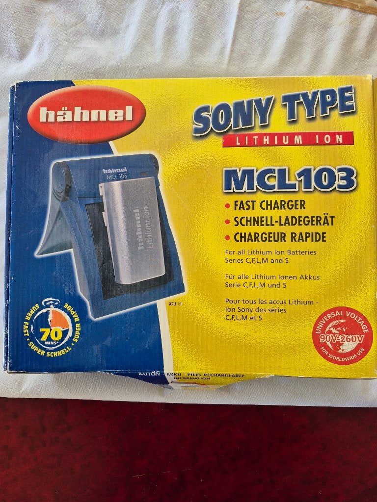 Hahnel MCL103 snellader voor Sony lithium Ion batterijen, Ophalen of Verzenden, Gebruikt