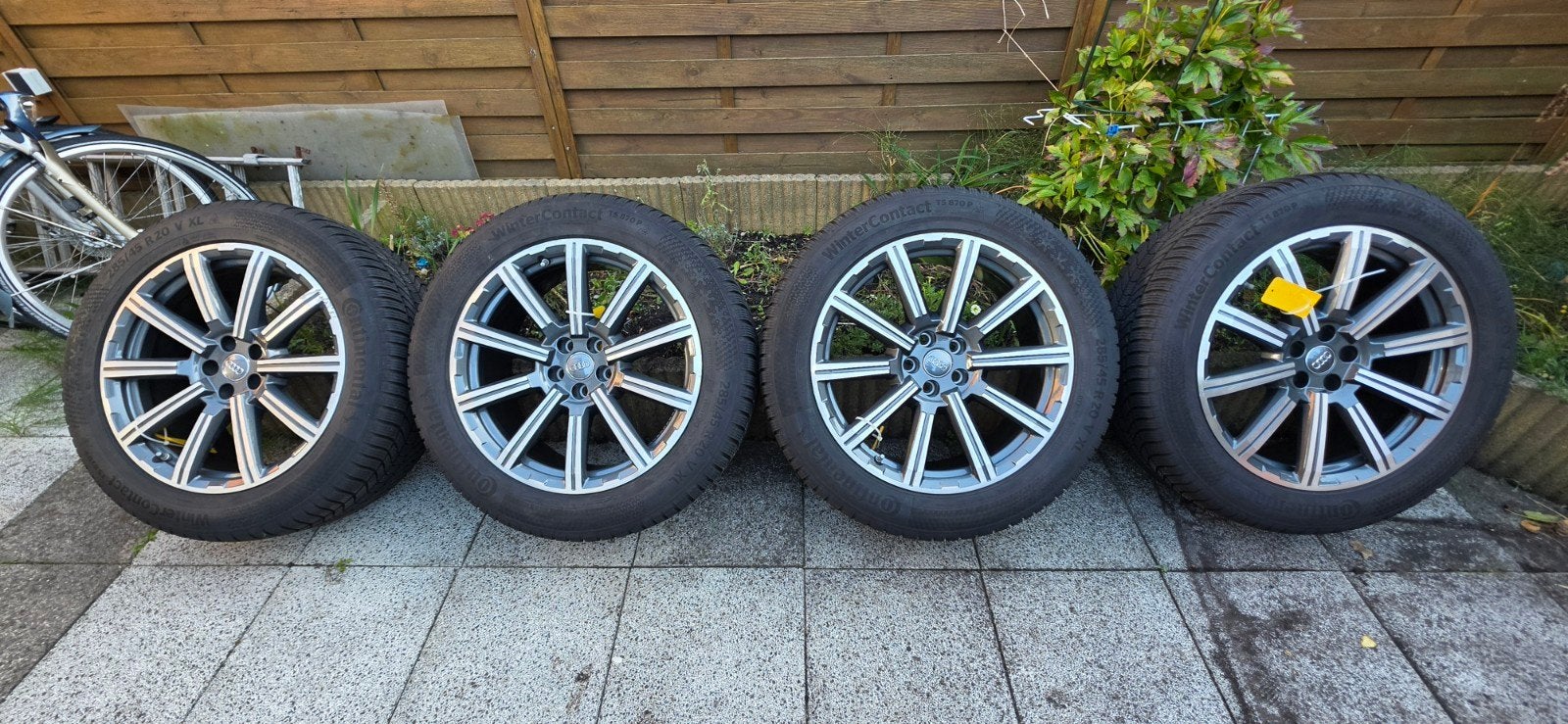 Audi Q7 Velgen 20 Inch Winterbanden, Ophalen, 285 mm, Banden en Velgen, Winterbanden