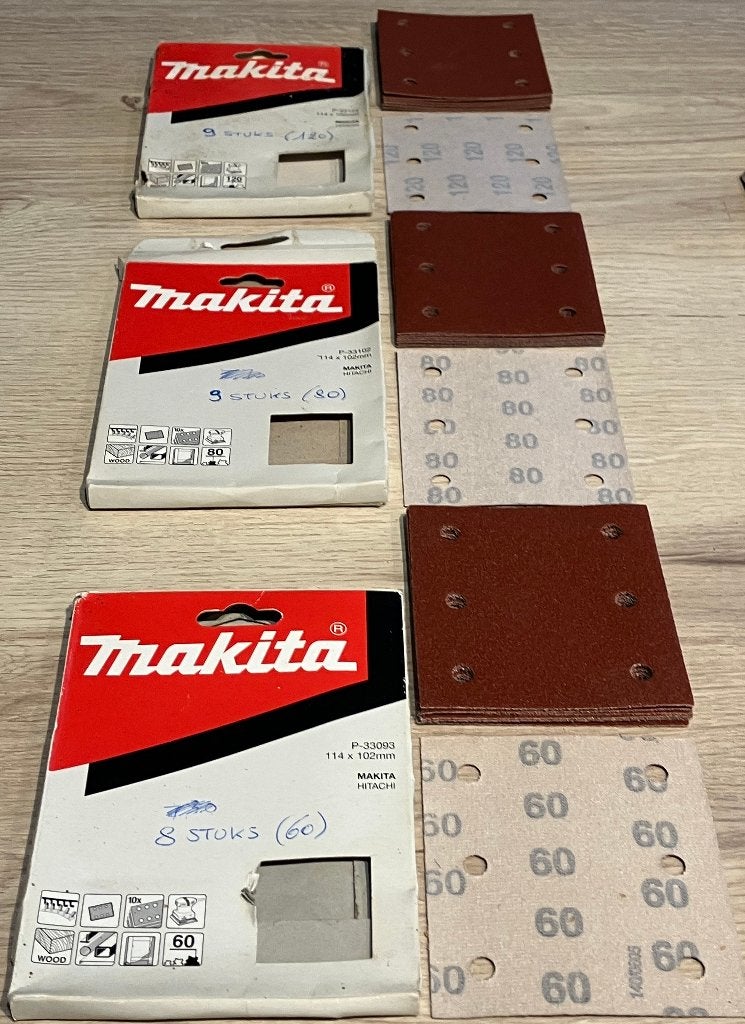 NIEUW : 26 * Makita Velcro Schuurvellen - 40% !!, Doe-het-zelf en Verbouw, Ophalen of Verzenden, Nieuw, 1200 watt of meer, Vlakschuurmachine