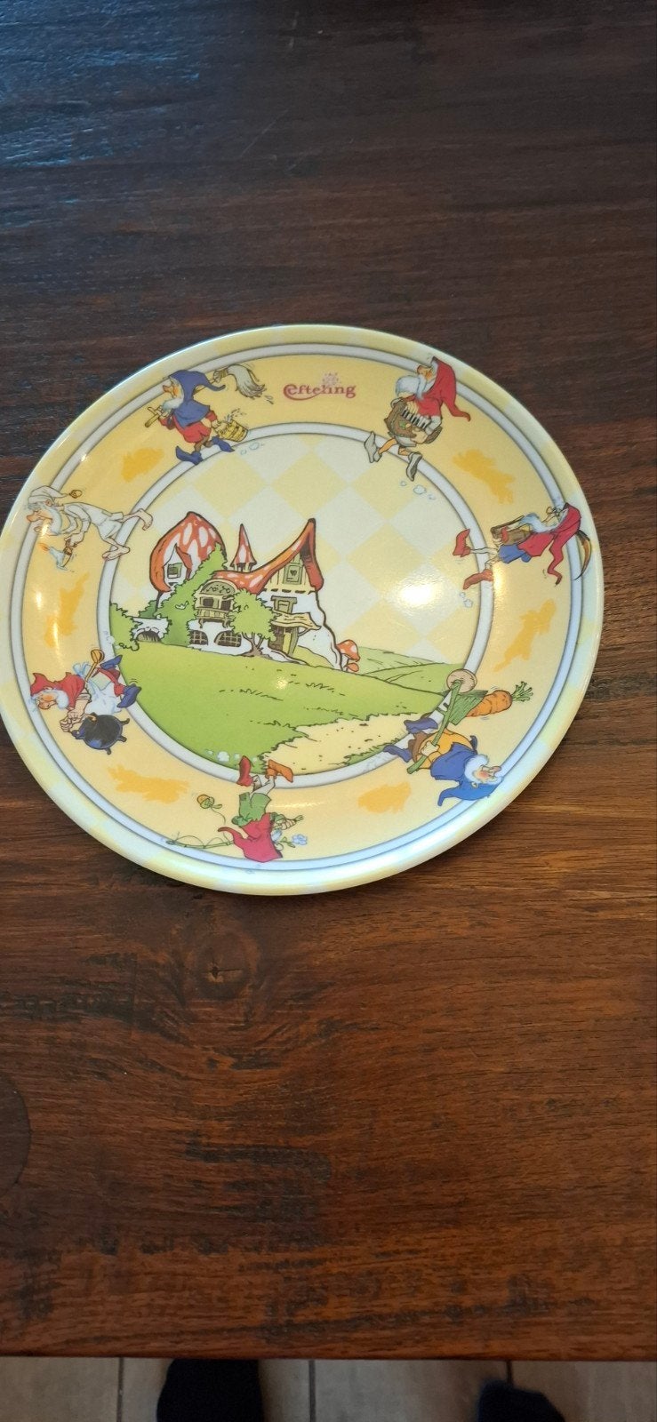 Efteling kabouterbordje - Servies, Ophalen of Verzenden, Overige figuren, Gebruikt, Servies