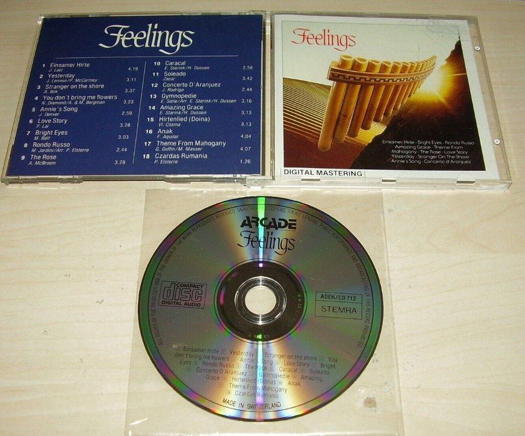 Feelings CD 1985 Arcade Panfluit, Cd's en Dvd's, Cd's | Instrumentaal, Gebruikt, Ophalen of Verzenden