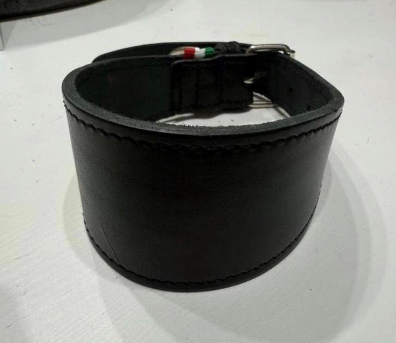 Whippet leren halsband zwart nieuw, Dieren en Toebehoren, Ophalen, Handgemaakt, Nieuw