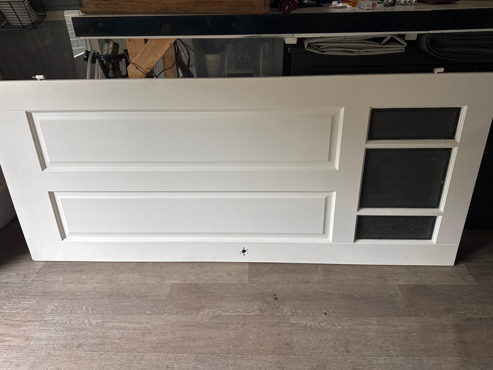 Opdek binnendeur 85x200 cm met glas, Doe-het-zelf en Verbouw, Ophalen, Gebruikt, 80 tot 100 cm, Binnendeur
