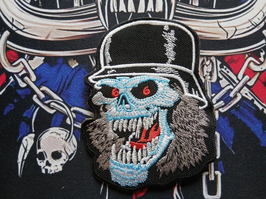 Slayer leuke shaped skull patch 14 metal, Verzenden, Nieuw, Kleding