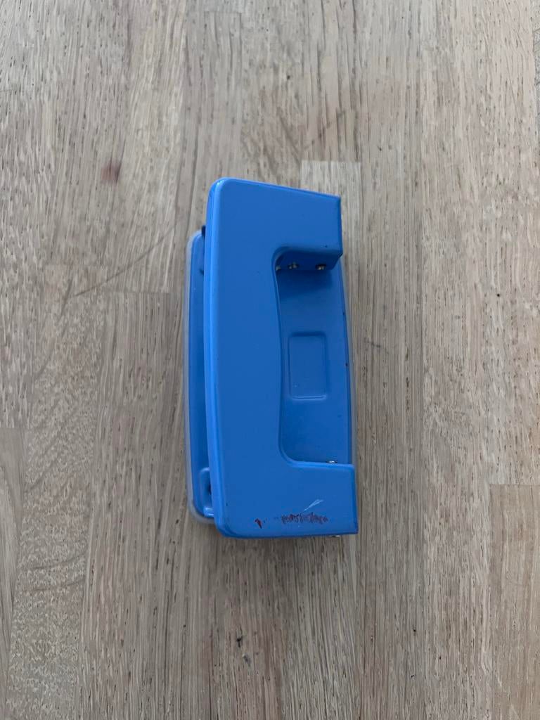 Perforator blauw, Ophalen of Verzenden, Gebruikt