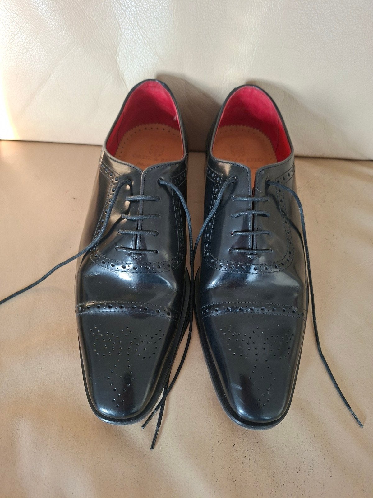 Luxe Spaanse Ortiz & Reed Herenschoenen Zwart Leder maat 40, Ophalen of Verzenden, Zwart