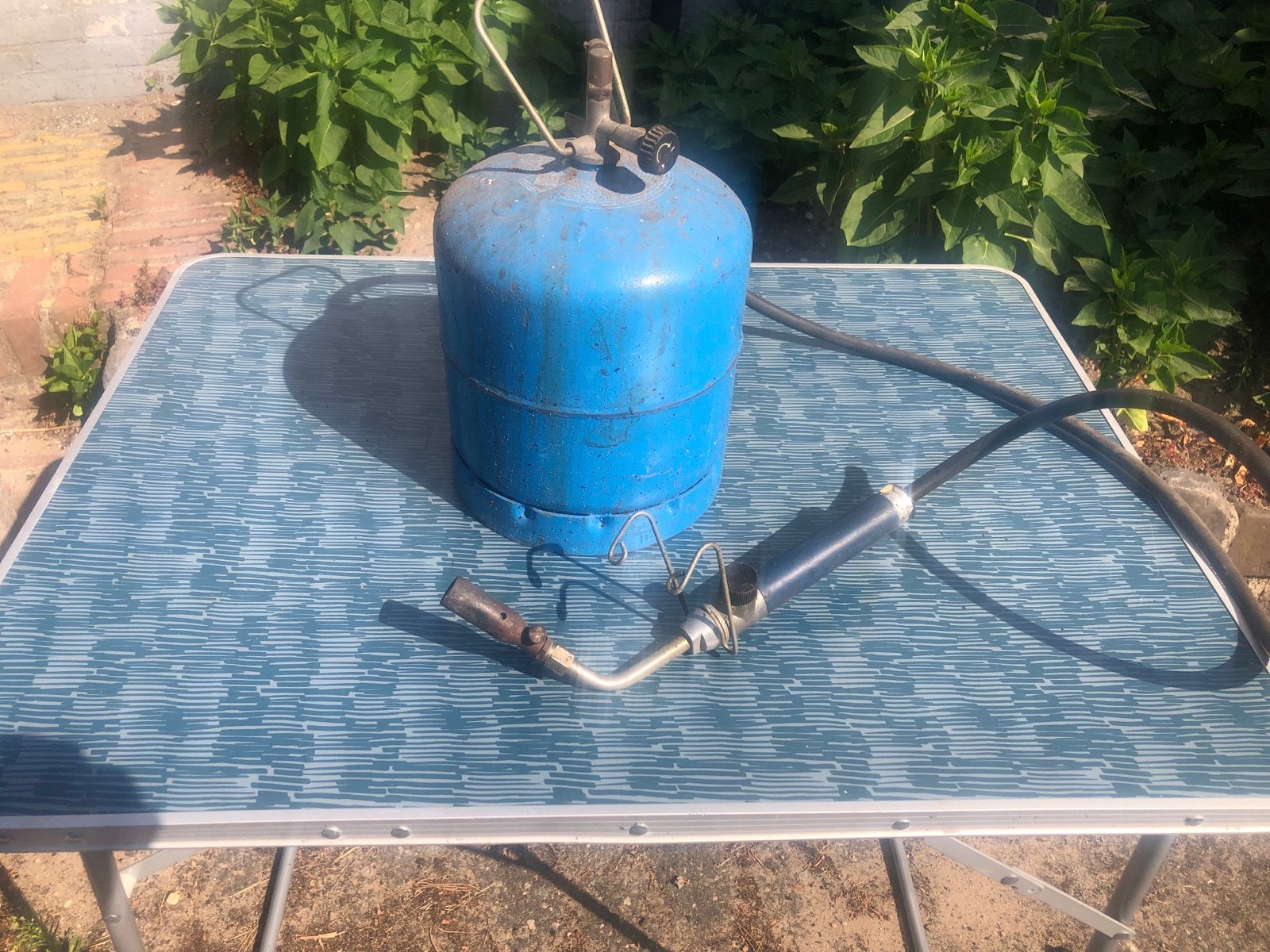 Gasbrander met gasfles - Ideaal voor diverse klussen!, Ophalen of Verzenden, Gebruikt, Overige typen