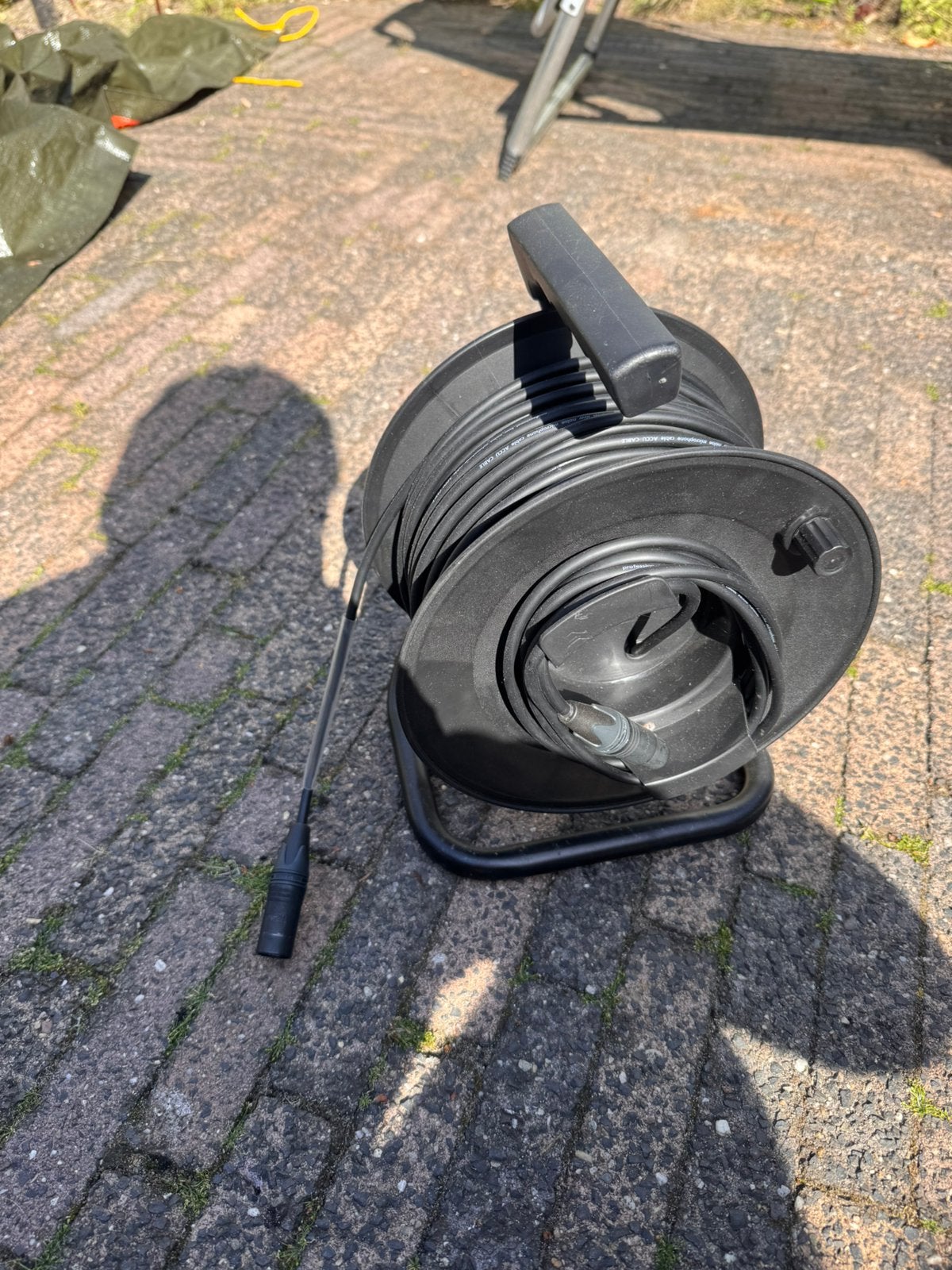 4x | XLR haspel 50M | Neutrik, Ophalen of Verzenden, Zo goed als nieuw, Apparatuur