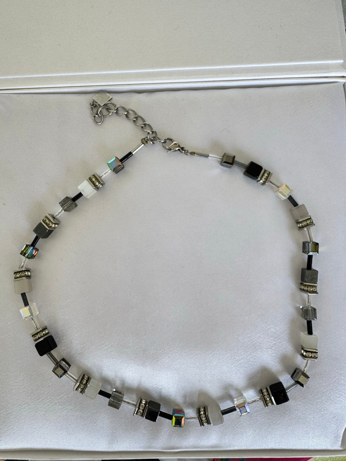 COEUR DE LION Ketting & Armband Set - Zwart, Wit, Grijs by, Sieraden, Tassen en Uiterlijk, Kettingen, Met kristal, Overige materialen