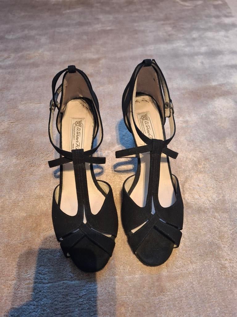 Werner Kern Dansschoenen Maat 39/40 Zwart, Zwart, Dansschoenen, Ophalen of Verzenden, Gedragen