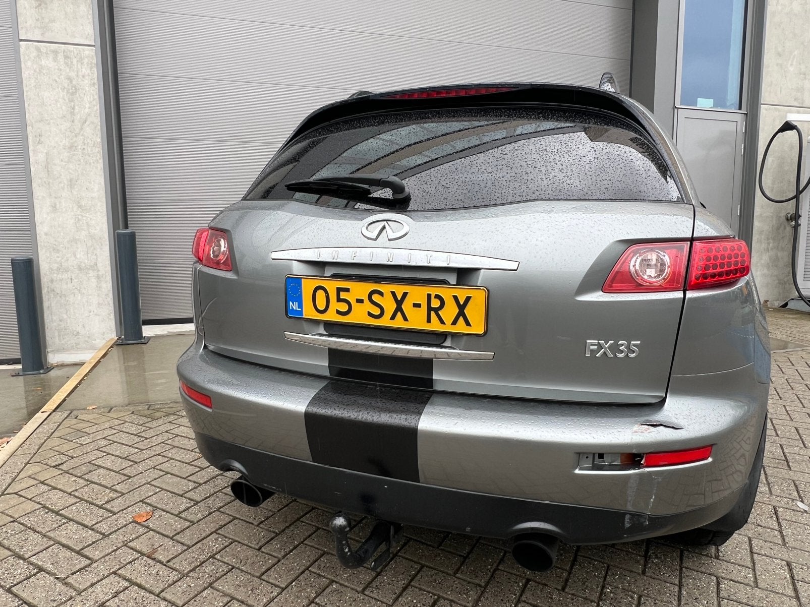 Grijze Luxe Infiniti FX 35 SUV 4X4 280PK Benzine YoungTimer!, Automaat, Bedrijf, FX-serie, Adaptive Cruise Control