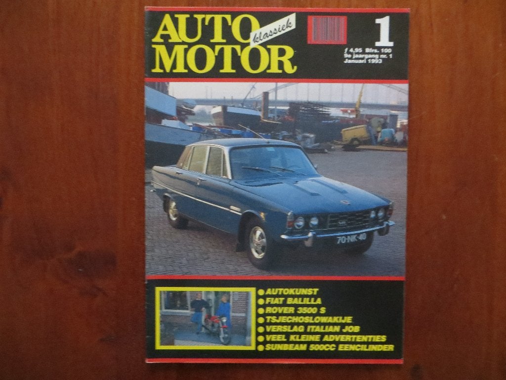 Auto Motor Klassiek 1 1993 Fiat Balilla, Rover 3500 S, Ophalen of Verzenden, Nieuw, Overige merken