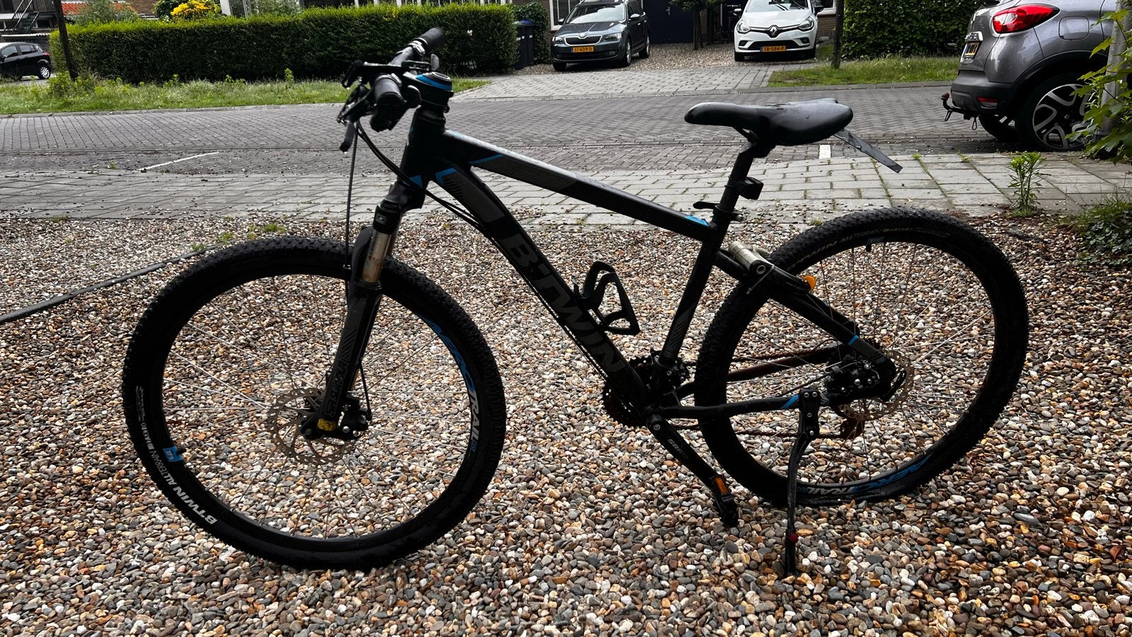 Mountainbike - Zwart/Blauw, Fietsen en Brommers, Fietsen | Mountainbikes en ATB, Gebruikt, Hardtail, Heren, Schijfrem