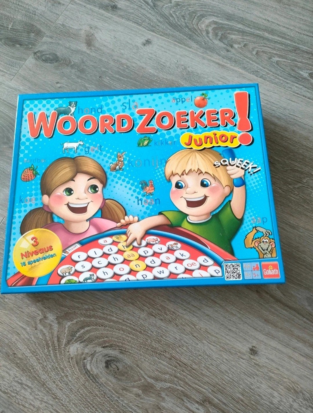 Woordzoeker Junior Spel van Goliath, Hobby en Vrije tijd, Gezelschapsspellen | Bordspellen, Een of twee spelers, Ophalen of Verzenden