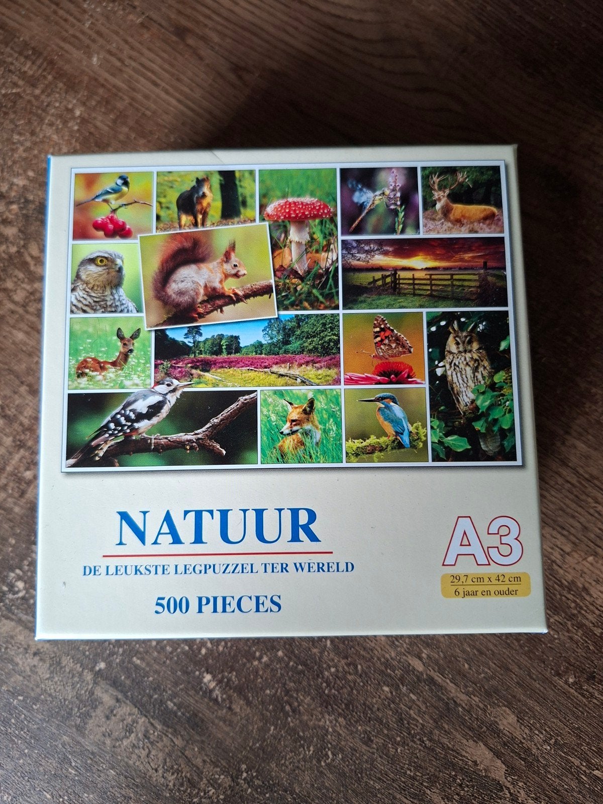 Natuur legpuzzel 500 stukjes, A3 formaat, Hobby en Vrije tijd, Denksport en Puzzels, Ophalen of Verzenden, 500 t/m 1500 stukjes