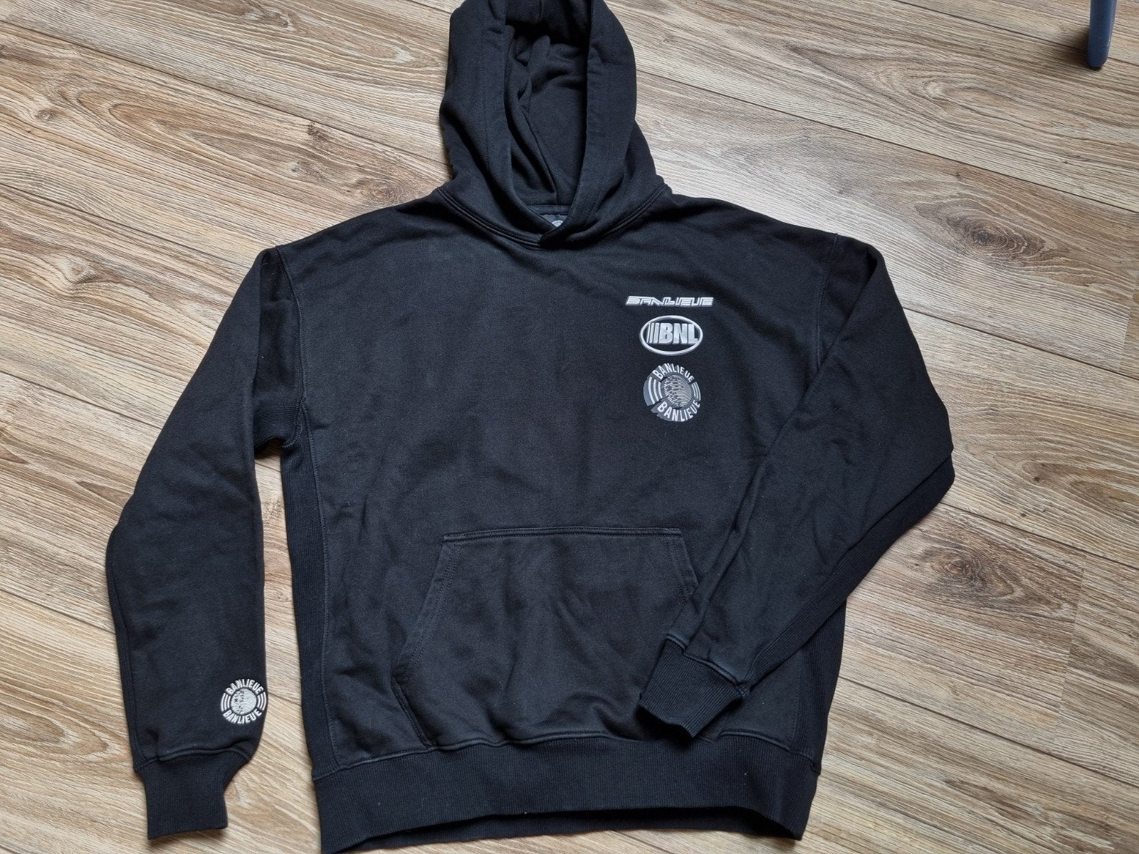 Banlieue hoodie maat S, Zwart, Ophalen of Verzenden, Zo goed als nieuw, Maat 46 (S) of kleiner