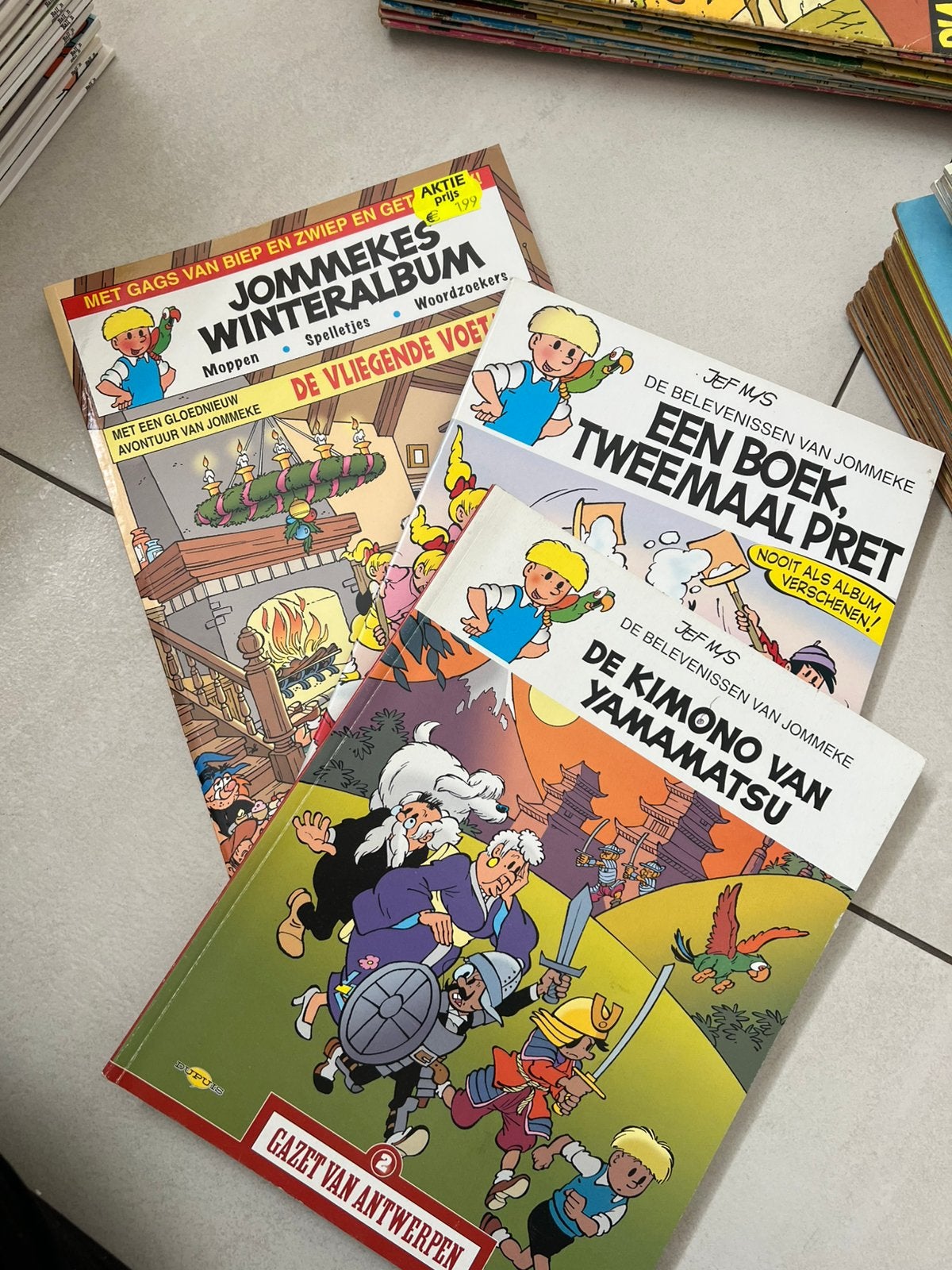 Stripboeken partij, Boeken, Ophalen