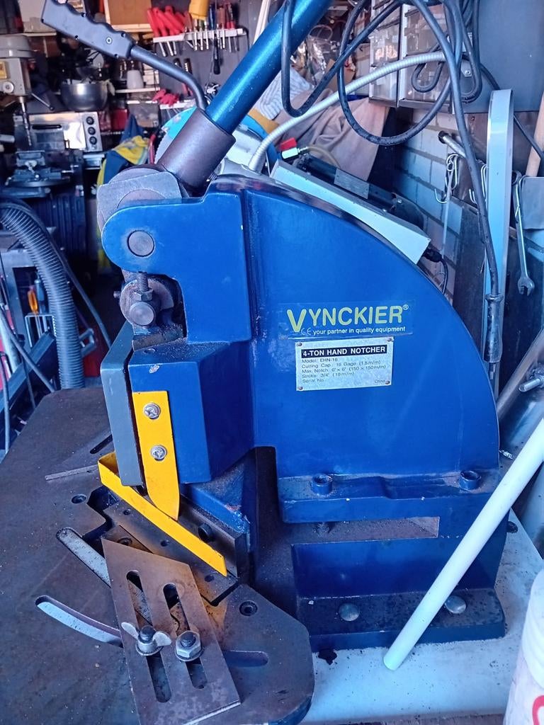 Vynckier 4-Ton Hand Notcher EHN-16 - Metaalbewerking, Ophalen of Verzenden, Gebruikt