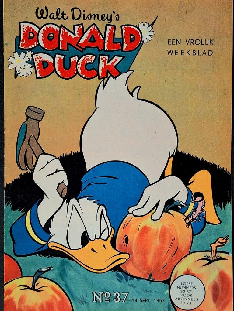 Donald Duck 1957 nr. 37, Eén stripboek, Ophalen of Verzenden, Zo goed als nieuw