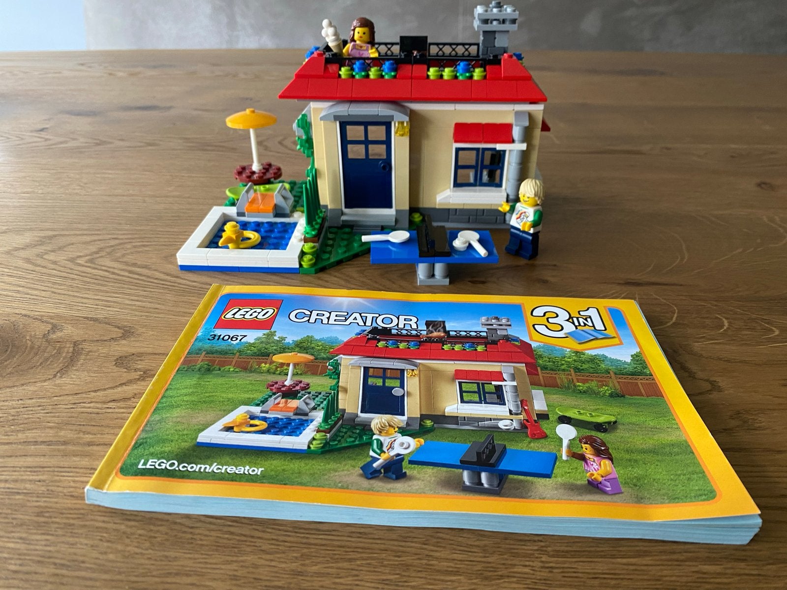 LEGO Creator 31067 Modulair Vakantiehuis met Zwembad, Lego, Ophalen of Verzenden, Zo goed als nieuw, Inclusief instructies