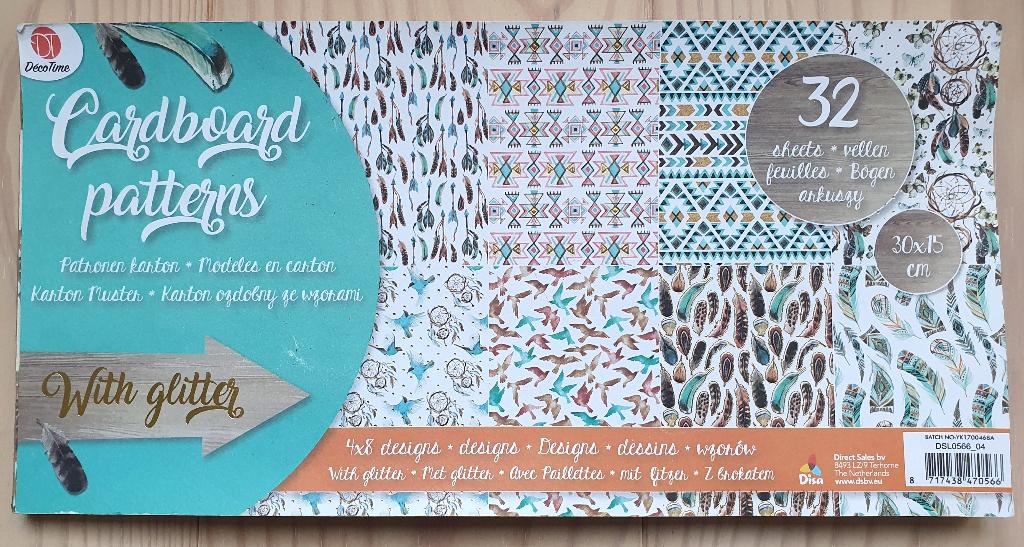 Cardboard Patterns van Deco Time - €5 inclusief verzenden, Verzenden, Zo goed als nieuw, Papier of Karton, Knutselmateriaal